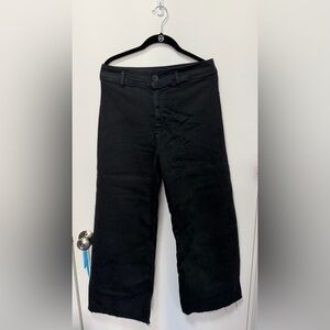 Zara black cropped Denim